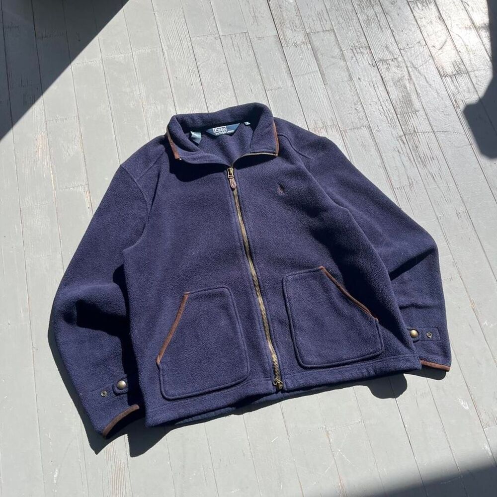 Vintage Polo Ralph Lauren Old Money Y2K Full Zip Fleece Jacket